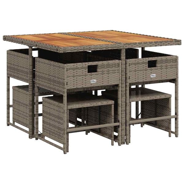 vidaXL &Sigma;&epsilon;&tau; &Tau;&rho;&alpha;&pi;&epsilon;&zeta;&alpha;&rho;ί&alpha;&sigmaf; &Kappa;ή&pi;&omicron;&upsilon; 9 &tau;&epsilon;&mu;. &Gamma;&kappa;&rho;&iota; &Sigma;&upsilon;&nu;&theta;. &Rho;&alpha;&tau;ά&nu; &mu;&epsilon; &Mu;&alpha;&xi;&iota;&lambda;ά&rho;&iota;&alpha;