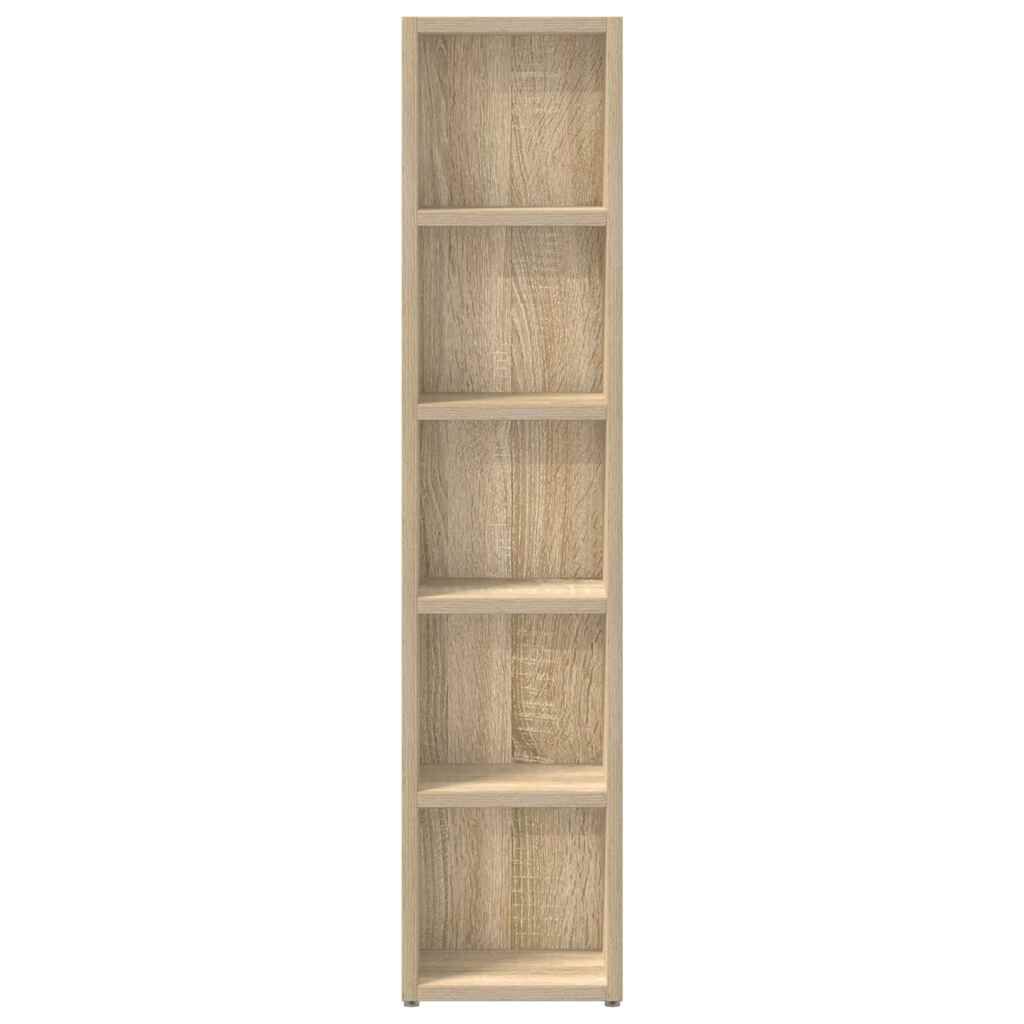 vidaXL Έπιπλα για CD 2 τεμ. Sonoma Δρυς 21x16x93,5 εκ. από Μοριοσανίδα