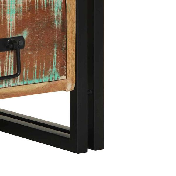 vidaXL Κομοδίνο Πολύχρωμο 40 x 35 x 50 εκ. Μασίφ ανακυκλωμένο ξύλο