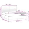 vidaXL &Kappa;&rho;&epsilon;&beta;ά&tau;&iota; Boxspring &mu;&epsilon; &Sigma;&tau;&rho;ώ&mu;&alpha; &Kappa;&rho;&epsilon;&mu; 180x200 &epsilon;&kappa;. &Upsilon;&phi;&alpha;&sigma;&mu;ά&tau;&iota;&nu;&omicron;