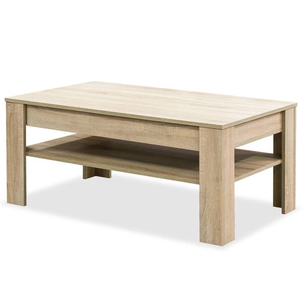 vidaXL Τραπεζάκι Σαλονιού Χρώμα Δρυς 110 x 65 x 48 εκ. Μοριοσανίδα