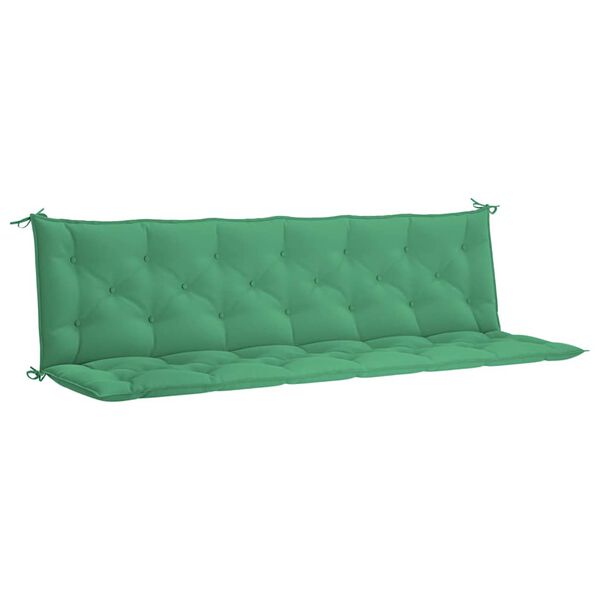 vidaXL Μαξιλάρι Πάγκου Κήπου Πράσινο 200x(50+50)x7 εκ. Ύφασμα Oxford