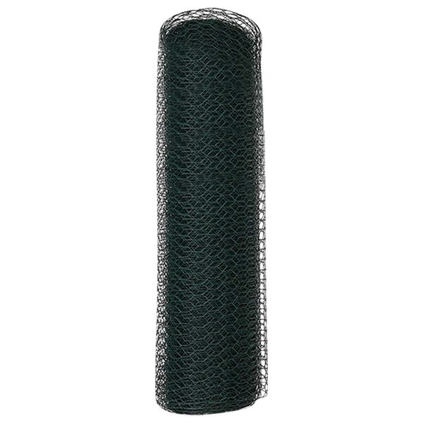 vidaXL Εξάγωνος Φράχτης Γκρίζος Πράσινο 1000 x 40 x 0.07 εκ