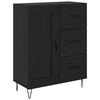vidaXL Highboard &mu;&epsilon; &sigma;&upsilon;&rho;&tau;ά&rho;&iota; 2 pcs &Mu;&alpha;ύ&rho;&eta; &Omicron;&xi;&upsilon;ά &Mu;&eta;&chi;&alpha;&nu;&iota;&kappa;ή &xi;&upsilon;&lambda;&epsilon;ί&alpha; &kappa;&alpha;&iota; &gamma;&upsilon;&alpha;&lambda;ί
