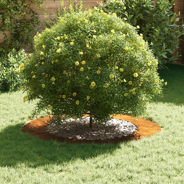 vidaXL κατάλληλο για δαχτυλίδι επίπεδου δέντρου Καφέ Ø60 / 90 εκ.