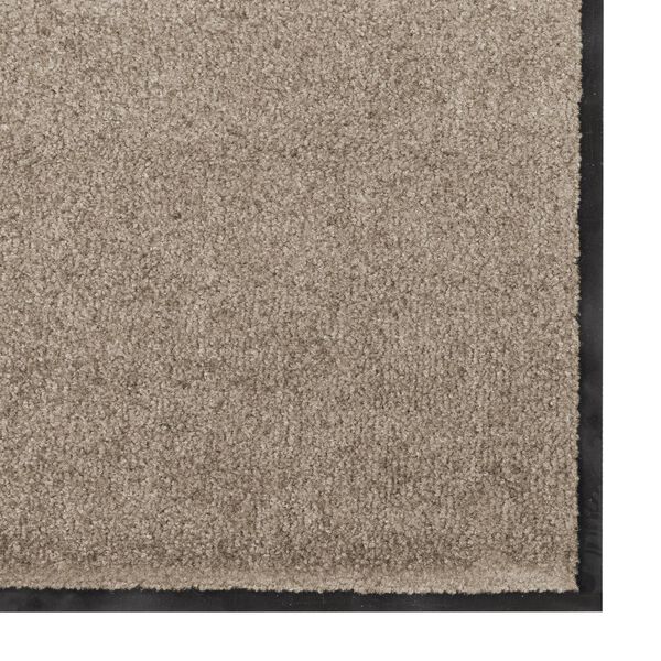 vidaXL Χαλάκι Εξώπορτας Μπεζ και Μαύρο 60 x 180 cm