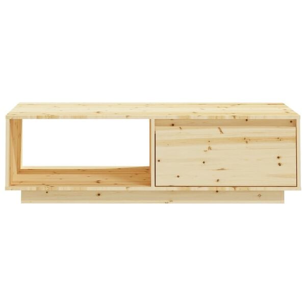 vidaXL Τραπεζάκι Σαλονιού 110 x 50 x 33,5 εκ. από Μασίφ Ξύλο Ελάτης