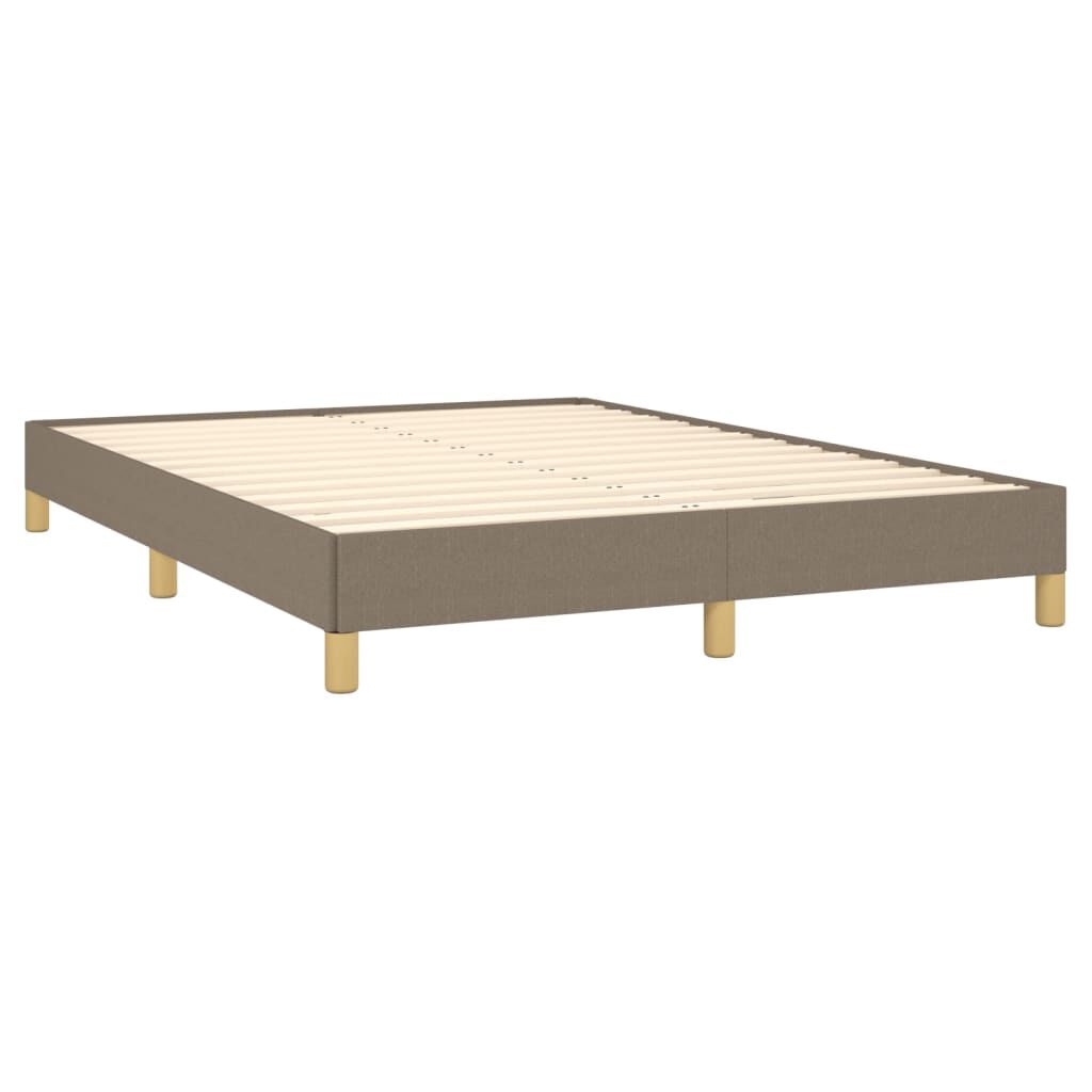 vidaXL Σκελετός Κρεβατιού Χωρίς Στρώμα Taupe 160x200 εκ. Υφασμάτινο