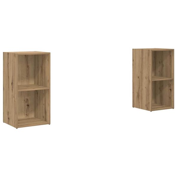 vidaXL Σετ επίπλου τηλεόρασης 2 pcs artisan δρυς 72 x 35 x 36.5 cm