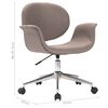 vidaXL Καρέκλα Γραφείου Περιστρεφόμενη Χρώμα Taupe Υφασμάτινη