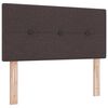 vidaXL Κρεβάτι box spring με στρώμα με στρώμα Σκούρο καφέ Σκούρο καφέ