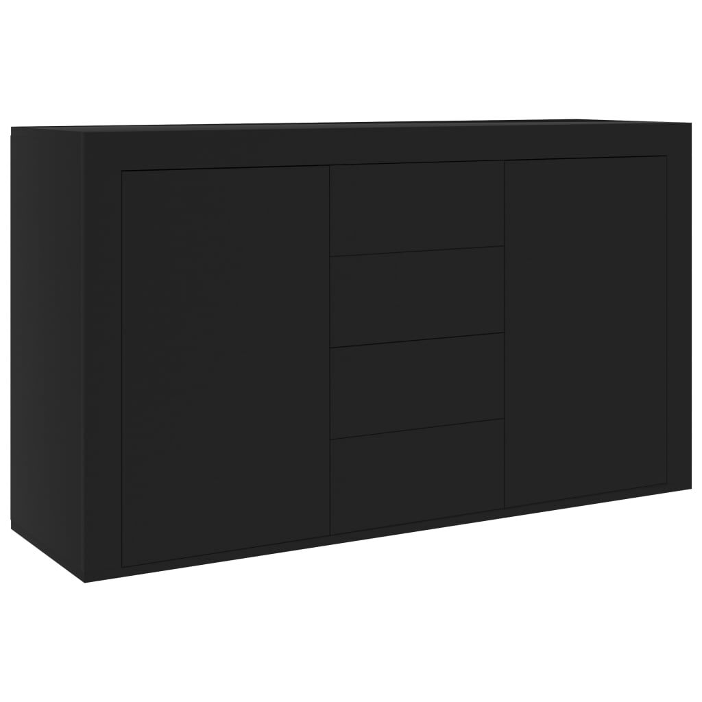 vidaXL Μπουφές Μαύρος 120 x 36 x 69 εκ. από Επεξ. Ξύλο