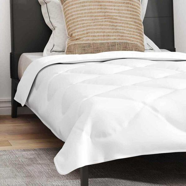 vidaXL Πάπλωμα με μαξιλάρι Λευκό 155 x 200 εκ. Μικροΐνες