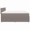 vidaXL &Kappa;&rho;&epsilon;&beta;ά&tau;&iota; Boxspring &mu;&epsilon; &Sigma;&tau;&rho;ώ&mu;&alpha; Taupe 200x200 &epsilon;&kappa;. &Upsilon;&phi;&alpha;&sigma;&mu;ά&tau;&iota;&nu;&omicron;