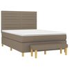 vidaXL &Kappa;&rho;&epsilon;&beta;ά&tau;&iota; Boxspring &mu;&epsilon; &Sigma;&tau;&rho;ώ&mu;&alpha; Taupe 140x190 &epsilon;&kappa;. &Upsilon;&phi;&alpha;&sigma;&mu;ά&tau;&iota;&nu;&omicron;