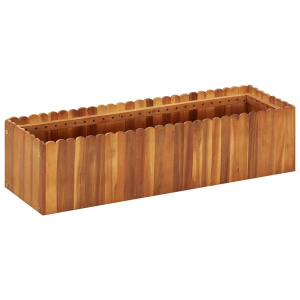 vidaXL Ζαρντινιέρα Υπερυψωμένη 100 x 30 x 25 εκ. Μασίφ Ξύλο Ακακίας