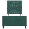 vidaXL Σκελετός Κρεβατιού Σκούρο πράσινο 90 x 200 cm Βελούδο