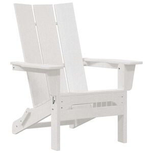 vidaXL &Pi;&tau;&upsilon;&sigma;&sigma;ό&mu;&epsilon;&nu;&eta; &Kappa;&alpha;&rho;έ&kappa;&lambda;&alpha; Adirondack &Lambda;&epsilon;&upsilon;&kappa;ό 80,5 x 74,5 x 92 &epsilon;&kappa; HDPE