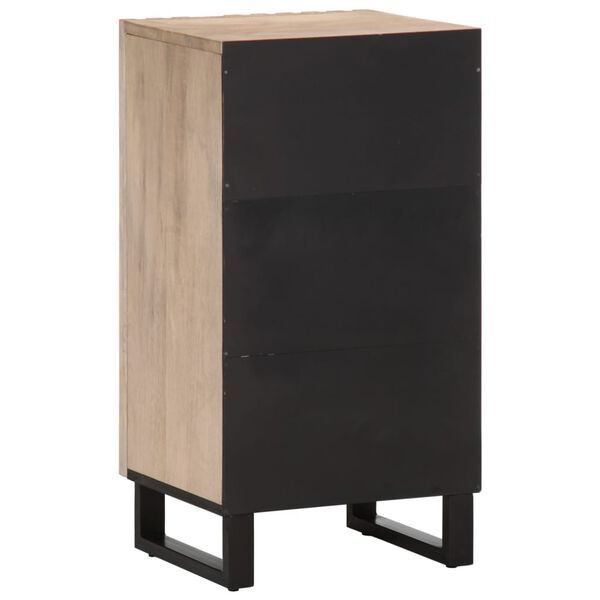 vidaXL Ντουλάπι 40x34x75 εκ. από Μασίφ Ξύλο Μάνγκο