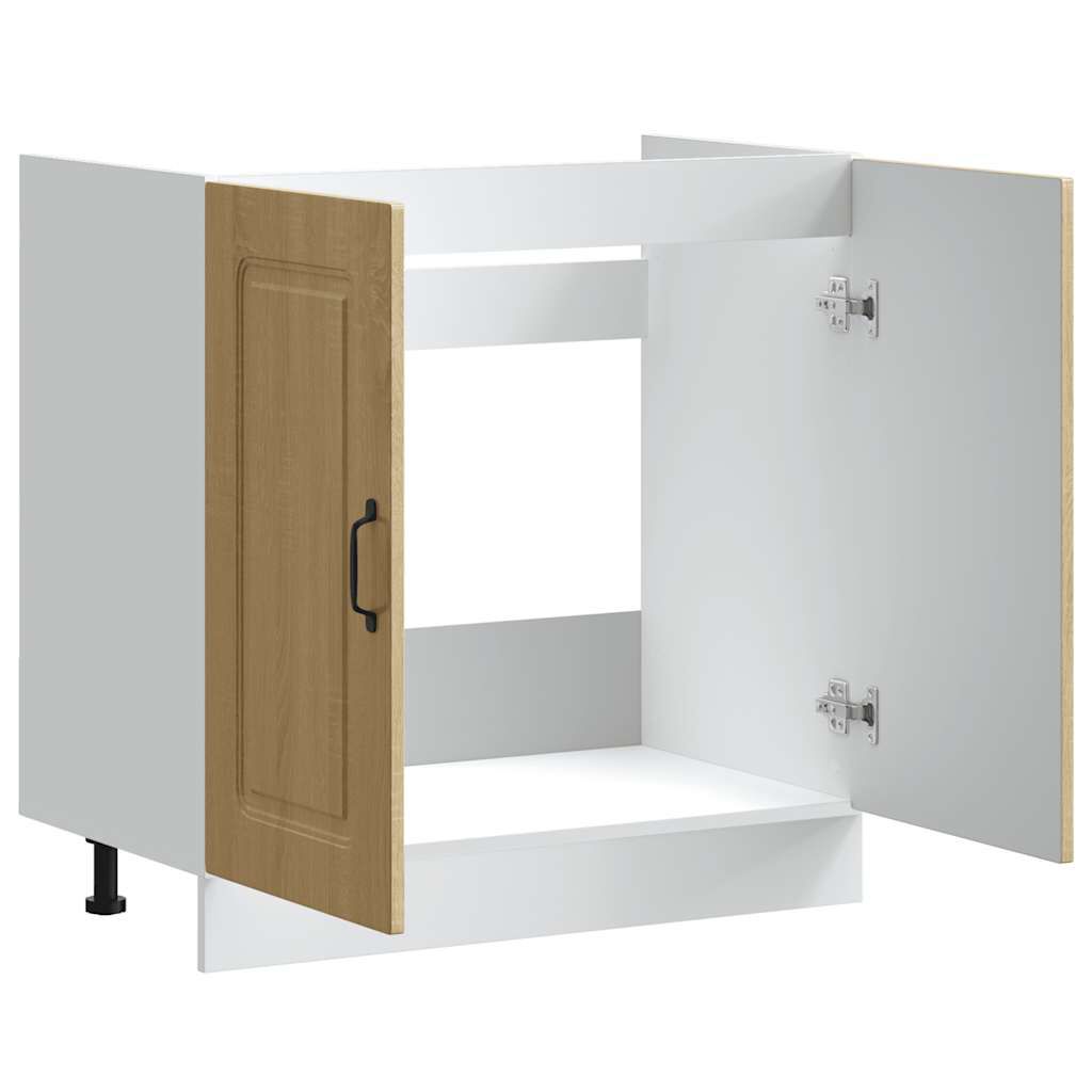 vidaXL Ντουλάπι βάσης νεροχύτη Kalmar Sonoma Δρυς 80x46x81,5 εκ.