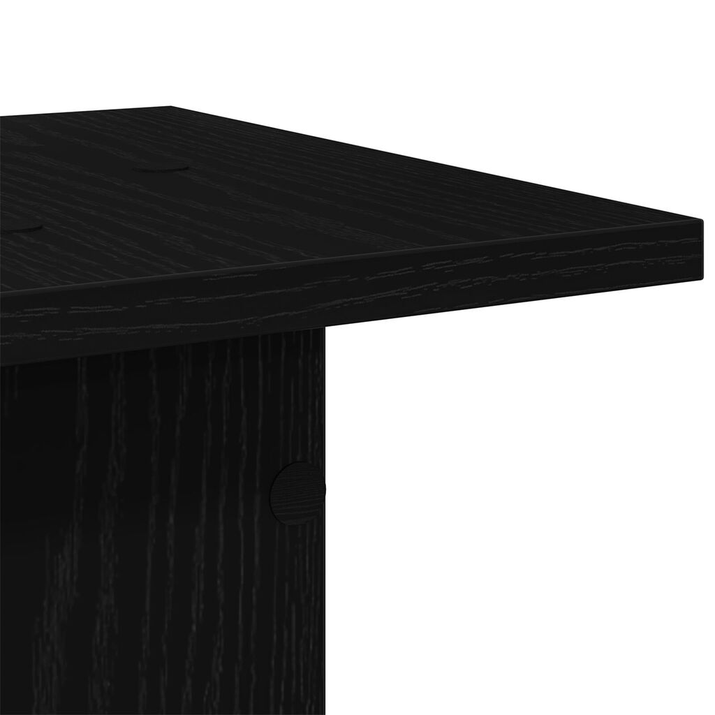 VidaXL Βάσεις Ηχείων 2 τμχ Μαύρη Δρυς 30x30x95 εκ Επιχειρησιακό Ξύλο
