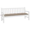 vidaXL Μαξιλάρι Πάγκου Κήπου Taupe 180x50x7 εκ. Ύφασμα Oxford