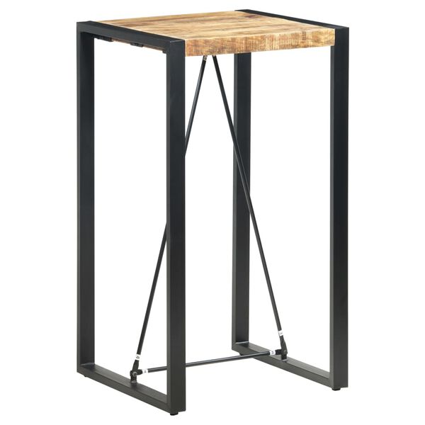 vidaXL Τραπέζι Μπαρ 60 x 60 x 110 εκ. από Μασίφ Ξύλο Μάνγκο
