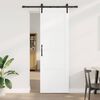 vidaXL Συρόμενη Πόρτα Λευκό και μαύρο 78 x 232 cm