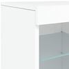 vidaXL Μπουφές με Φώτα LED Λευκός 162 x 37 x 67 εκ.