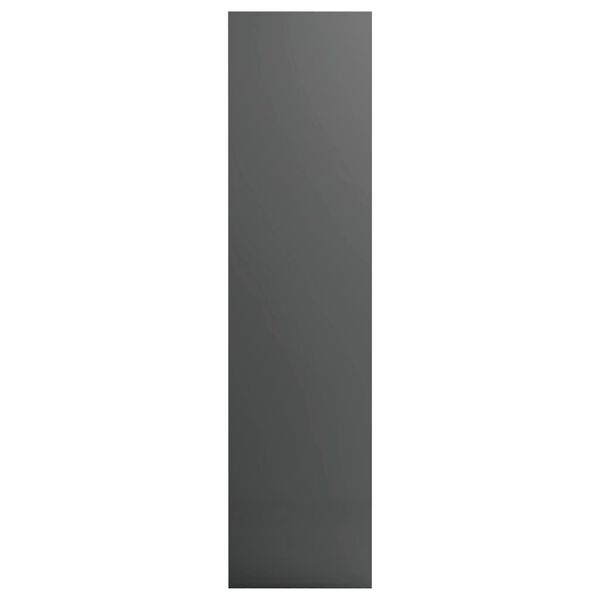 vidaXL Ντουλάπα Γυαλιστερό Γκρι 50 x 50 x 200 εκ. από Μοριοσανίδα