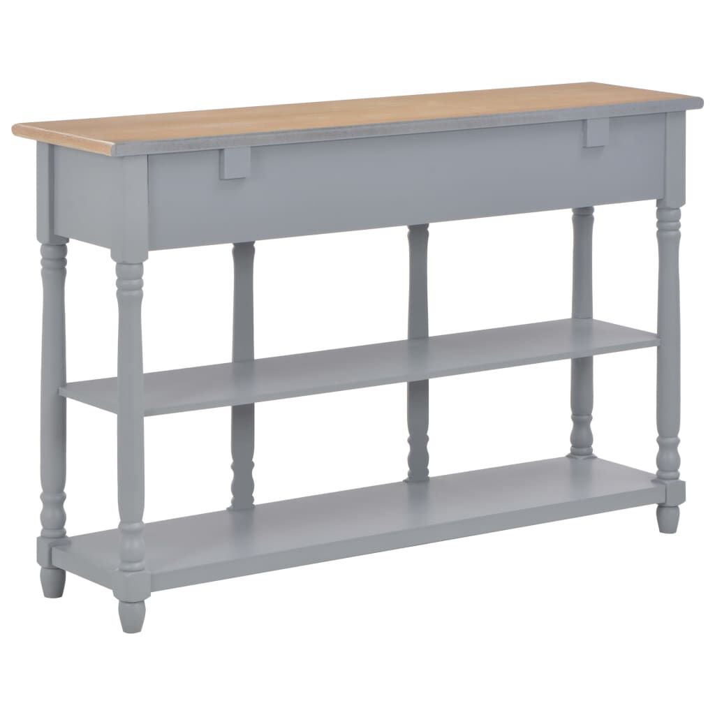 vidaXL Τραπέζι Κονσόλα Γκρι 120 x 30 x 76 εκ. από MDF