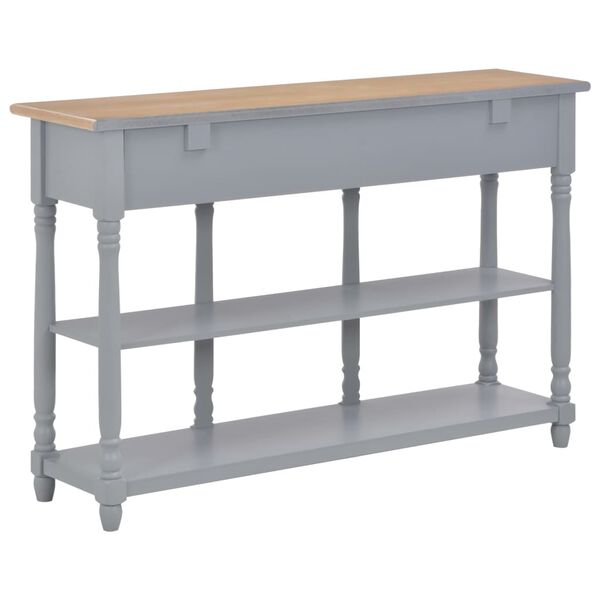 vidaXL Τραπέζι Κονσόλα Γκρι 120 x 30 x 76 εκ. από MDF