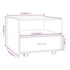 vidaXL Τραπεζάκι Σαλονιού Γυαλιστερό Λευκό 55x55x40 εκ. Επεξεργ. Ξύλο