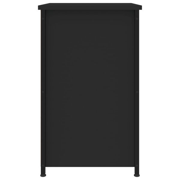 vidaXL Κομοδίνα 2 τεμ. Μαύρα 40 x 36 x 60 εκ. από Επεξεργασμένο Ξύλο