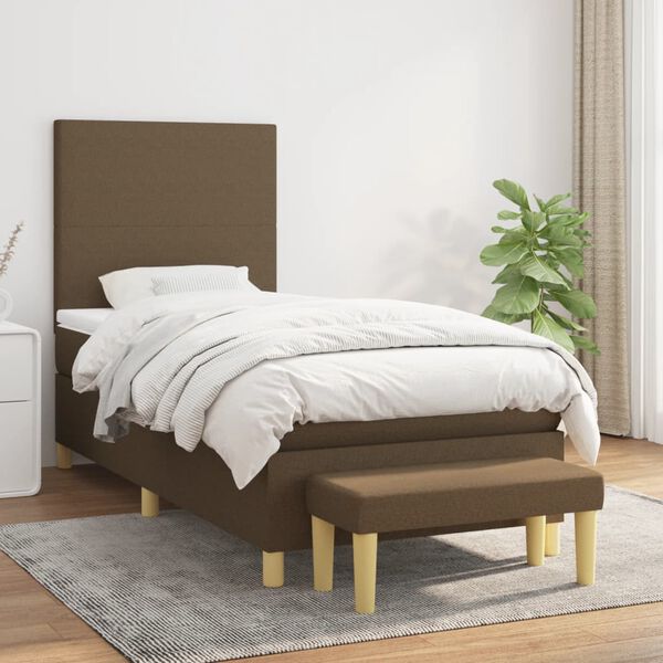 vidaXL &Kappa;&rho;&epsilon;&beta;ά&tau;&iota; Boxspring &mu;&epsilon; &Sigma;&tau;&rho;ώ&mu;&alpha; &Sigma;&kappa;&omicron;ύ&rho;&omicron; &Kappa;&alpha;&phi;έ 90x200 &epsilon;&kappa;. &Upsilon;&phi;&alpha;&sigma;&mu;ά&tau;&iota;&nu;&omicron;