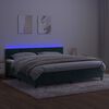 vidaXL &Kappa;&rho;&epsilon;&beta;ά&tau;&iota; Boxspring &mu;&epsilon; &Sigma;&tau;&rho;ώ&mu;&alpha; & LED &Sigma;&kappa;. &Pi;&rho;ά&sigma;&iota;&nu;&omicron; 200x200&epsilon;&kappa; &Beta;&epsilon;&lambda;&omicron;ύ&delta;&omicron;
