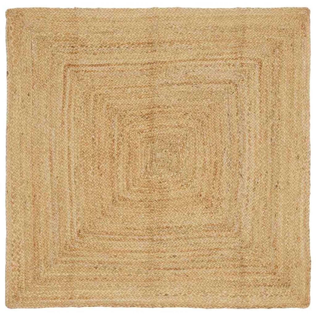 vidaXL Χαλί Μπεζ 120 x 120 cm Γιούτα