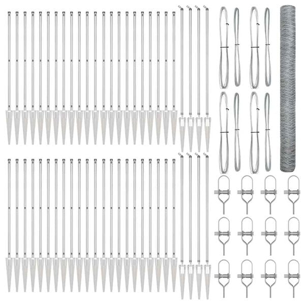 vidaXL &Sigma;&tau;ύ&lambda;&omicron;&sigmaf; &Pi;&epsilon;&rho;&iota;&phi;&rho;ά&xi;&epsilon;&omega;&nu; &Alpha;&sigma;&eta;&mu;ί 100 x 1,6 &mu; (36 &chi;&lambda;&sigma;&tau; &pi;&lambda;έ&gamma;&mu;&alpha;) &Alpha;&tau;&sigma;ά&lambda;&iota;