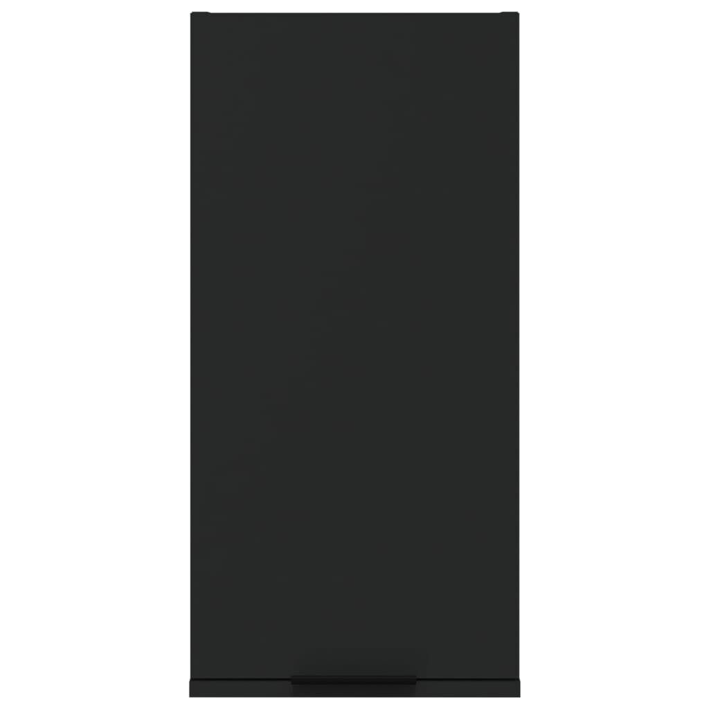 vidaXL Ντουλάπι Μπάνιου Επιτοίχιο Μαύρο 32 x 20 x 67 εκ.