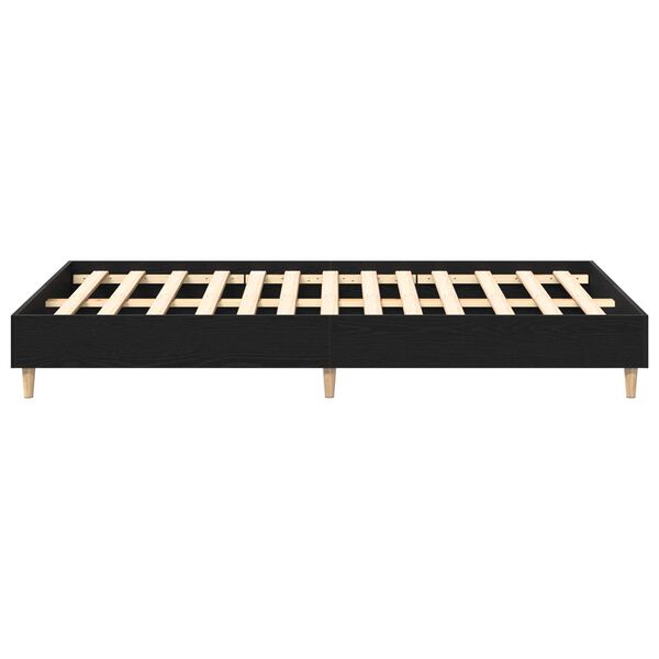 vidaXL Σκελετός Κρεβατιού Μαύρη δρυς 120 x 200 cm Επεξεργασμένο ξύλο
