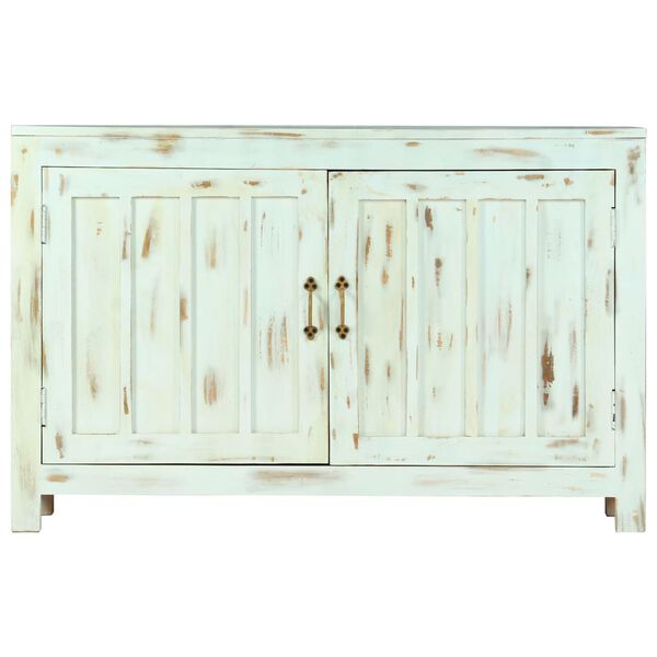 vidaXL Ντουλάπι Γαλάζιο 110 x 35 x 70 εκ. από Μασίφ Ξύλο Μάνγκο