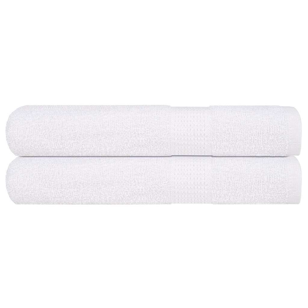vidaXL Πετσέτες 2 τεμάχια Λευκό 100x200 εκ. 360 γρ/μ² 100% βαμβάκι