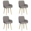 vidaXL &Kappa;&alpha;&rho;έ&kappa;&lambda;&epsilon;&sigmaf; &phi;&alpha;&gamma;&eta;&tau;&omicron;ύ 4 &tau;&mu;&chi;. Ύ&phi;&alpha;&sigma;&mu;&alpha; Taupe 56,5 x 50 x 87,5 &epsilon;&kappa;.