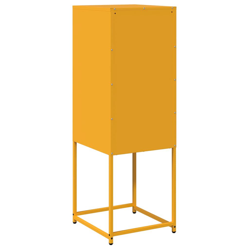 vidaXL Sideboard Μουστάρδα κίτρινη 36x39x107 cm χάλυβα ψυχρής έλασης