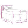 vidaXL Κρεβάτι Boxspring με Στρώμα Σκούρο Πράσινο 120x200εκ. Βελούδινο