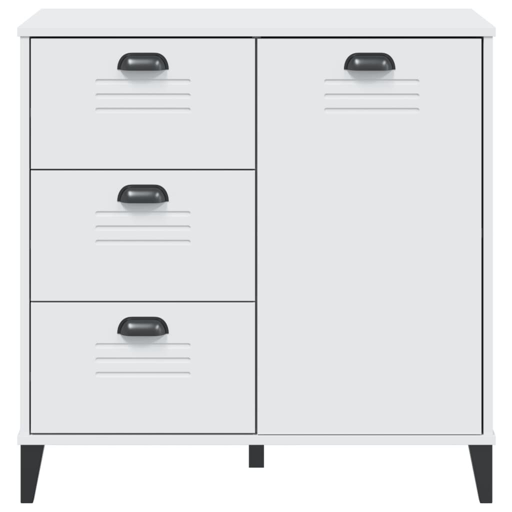 vidaXL Μπουφές VIKEN Λευκός 80 x 40 x 80 εκ. από Επεξεργασμένο Ξύλο