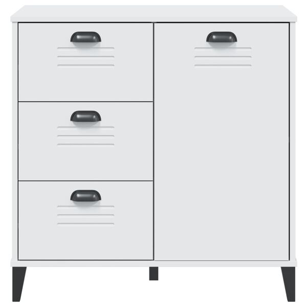 vidaXL Μπουφές VIKEN Λευκός 80 x 40 x 80 εκ. από Επεξεργασμένο Ξύλο