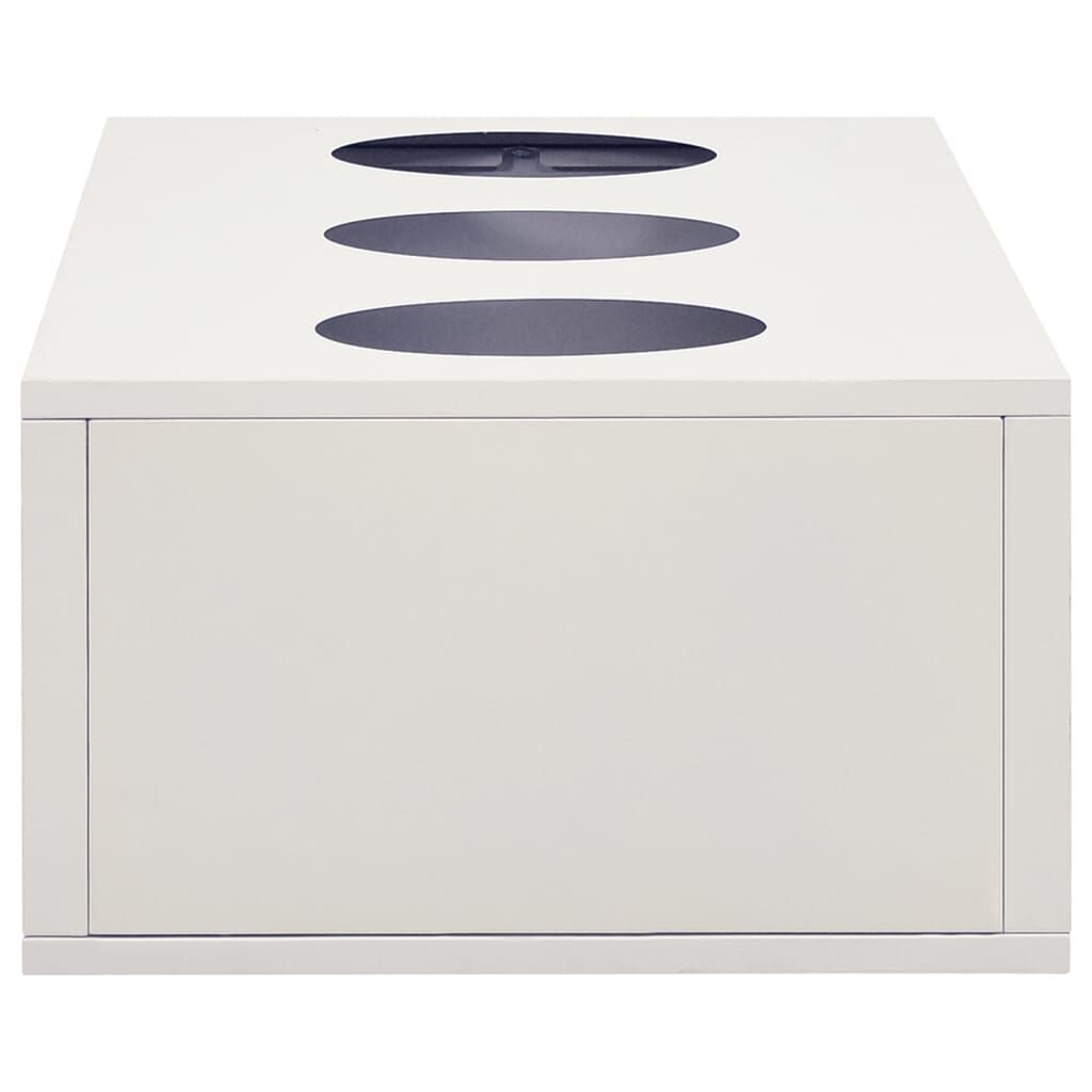 vidaXL Ανθοδοχείο Ανοιχτό Γκρι 90 x 40 x 23 εκ. Ατσάλινο