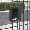 vidaXL γραμματοκιβώτιο Μαύρο 30 x 23 x 55 εκ. Ατσάλι