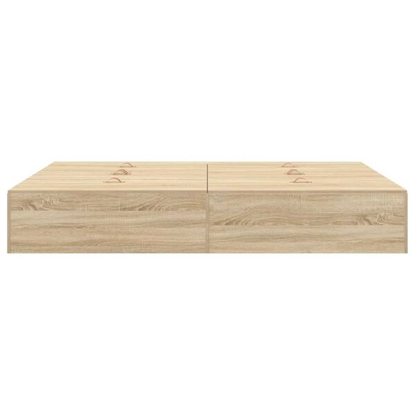 vidaXL Σκελετός Κρεβατιού Sonoma Δρυς 190 x 135 x 31.5 εκ.